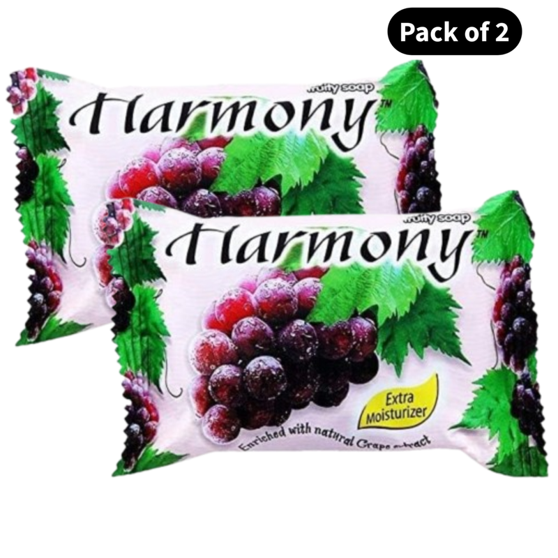 Harmony Grape Extract Fruit Soap (75gm)(Pack of 2)