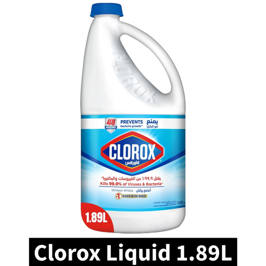 Liquid Bleach Clorox Kills 99.9% of Viruses 1.89L