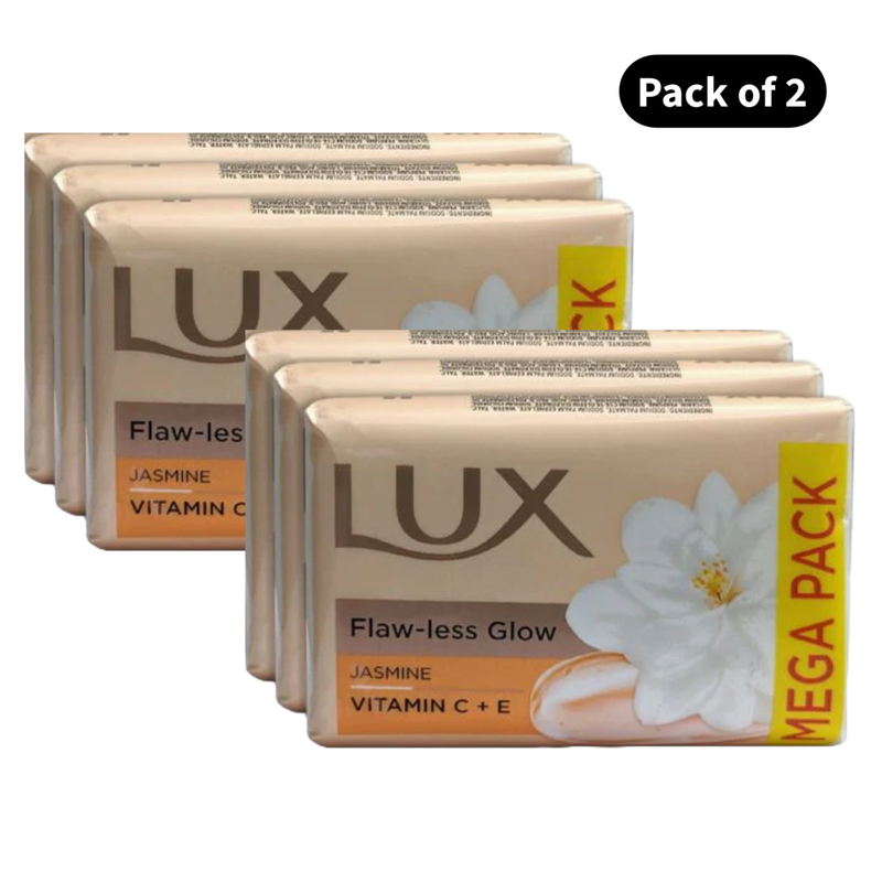 Lux Flaw-Less Glow Jasmine Soap (3X150gm)(Pack of 2)