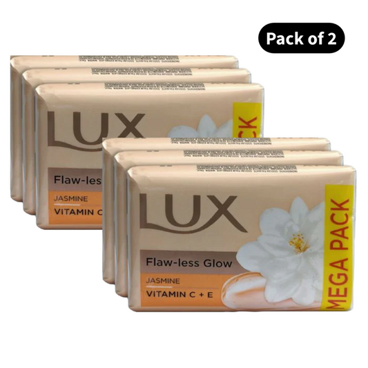 Lux Flaw-Less Glow Jasmine Soap (3X150gm)(Pack of 2)