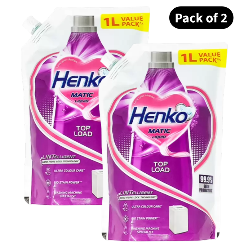 Henko Matic Top Load Liquid (1L)(Pack of 2)