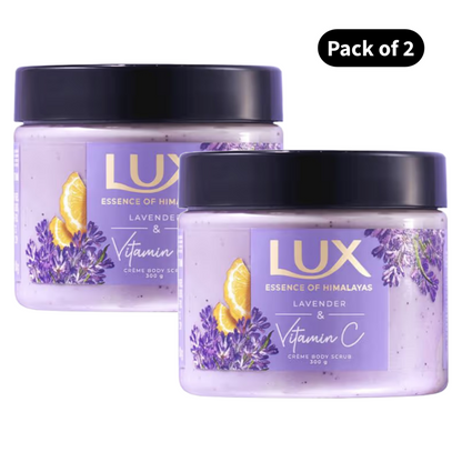 Lux Lavender & Vitamin C Creme Body Scrub (300gm)(Pack of 2)