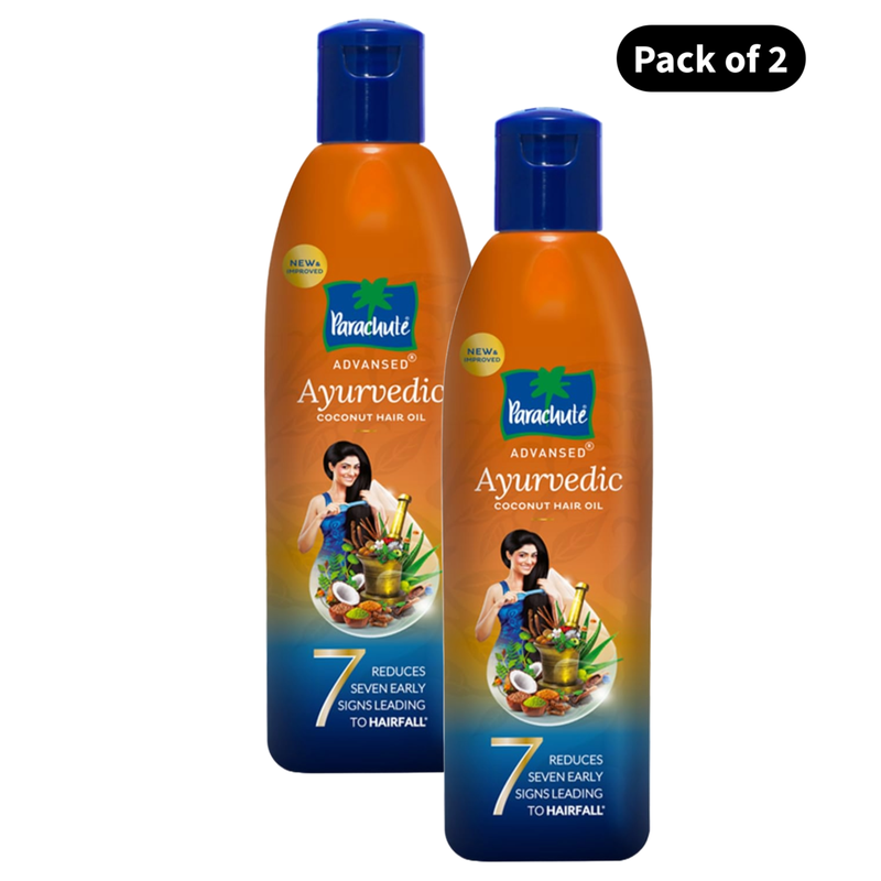 Parachute Ayurvedic Advanced Hair Oil (180ml)(Pack of 2)