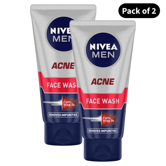 Nivea Men Acne Face Wash (50gm)(Pack of 2)