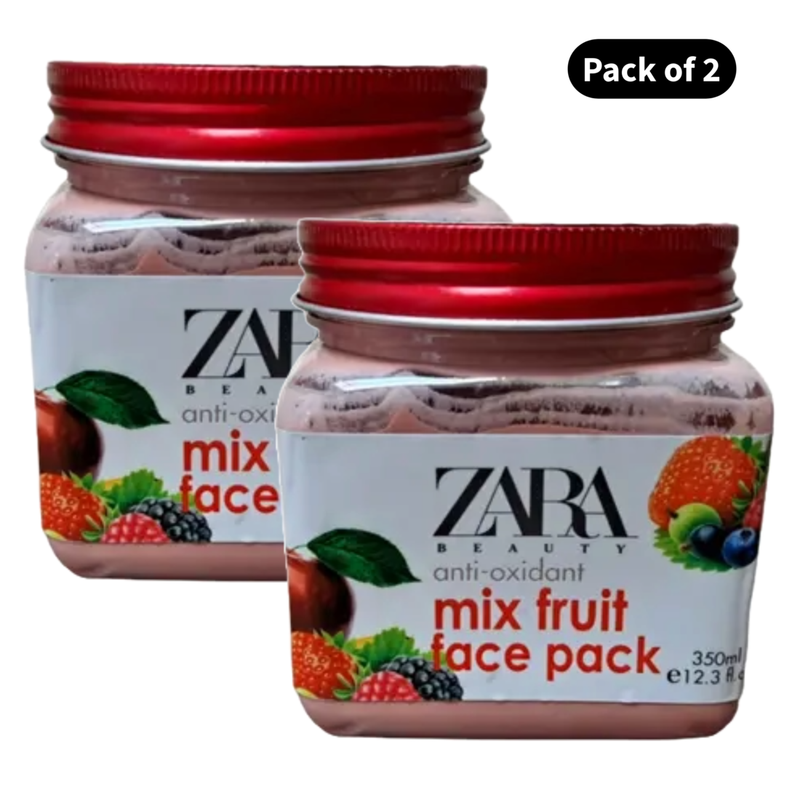 Zara Beauty Mix Fruit Face Pack (350ml)(Pack of 2)