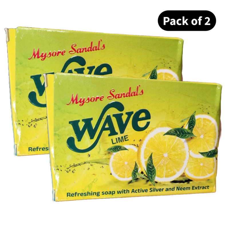 Mysore Sandal Wave Lime Soap (100gm)(Pack of 2)