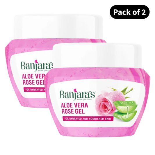 Banjaras Aloe Vera Rose Gel (100gm)(Pack of 2)