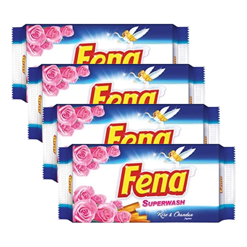 Fena Mahabar Advance Rose & Chandan Washing Bar 200g Pack of 4