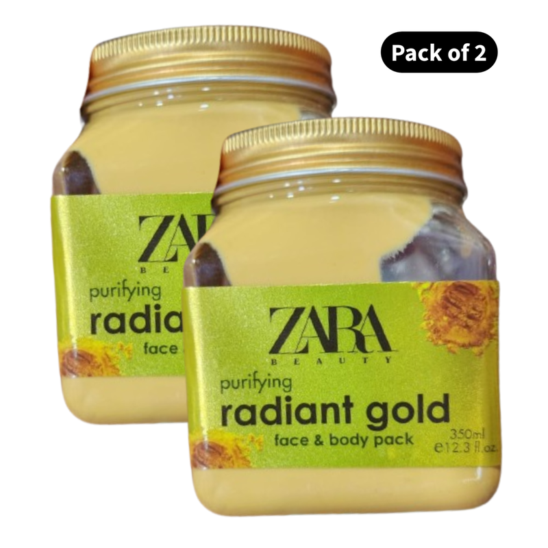 Zara Beauty Radiant Gold Face & Body Pack (350ml)(Pack of 2)