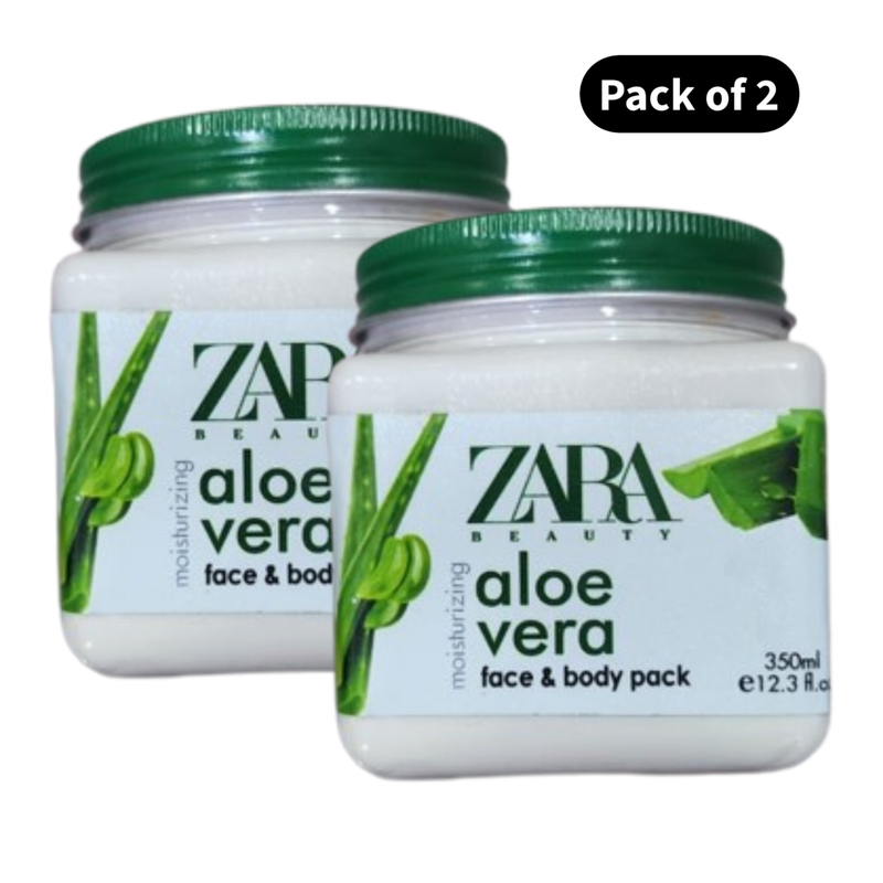 Zara Beauty Aloe Vera Face & Body Pack (350ml)(Pack of 2)