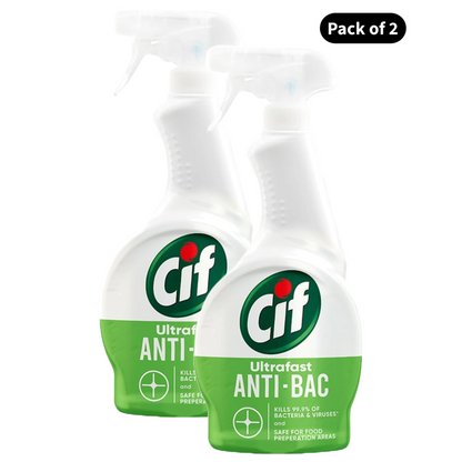 Cif Ultrafast Anti-Bacteria & Viruses Spray (450ml)(Pack of 2)