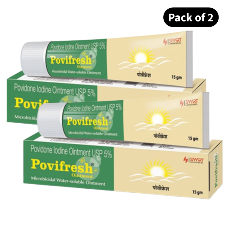 Povifresh Ointment USP 5% (15gm)(Pack of 2)