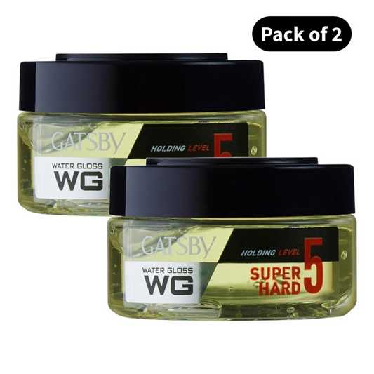 Gatsby Super Hard Water Gloss Hair Styling (30gm)(Pack of 2)