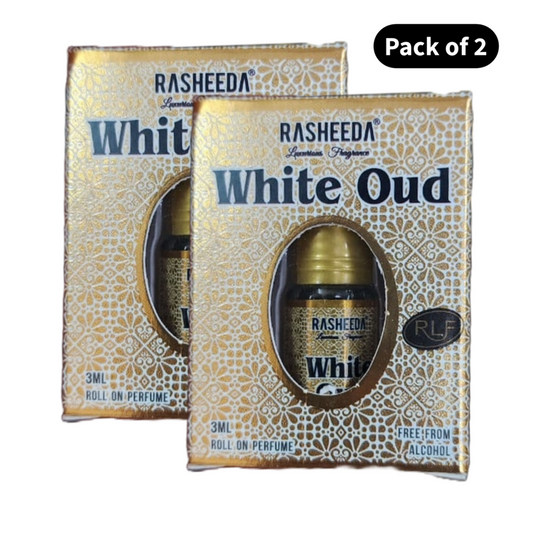 Rasheeda White Oud Roll On Perfume (3ml)(Pack of 2)