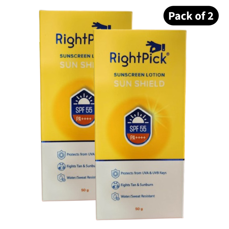 RightPick Sun Shield Sunscreen Lotion (50gm)(Pack of 2)