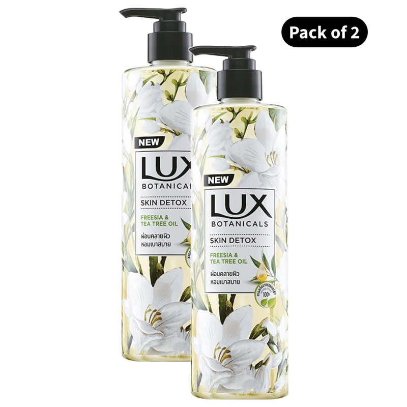 Lux Freesia & Tea Tree Oil Body Wash (450ml)(Pack of 2)