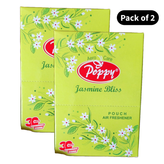 Poppy Jasmine Bliss Pouch Air Freshener (6x10gm)(Pack of 2)