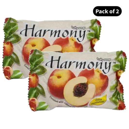 Harmony Peach Extract Fruit Soap (75gm)(Pack of 2)