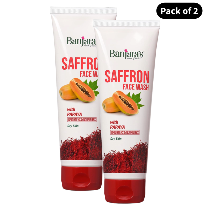 Banjaras Saffron Face Wash (50ml)Pack of 2)