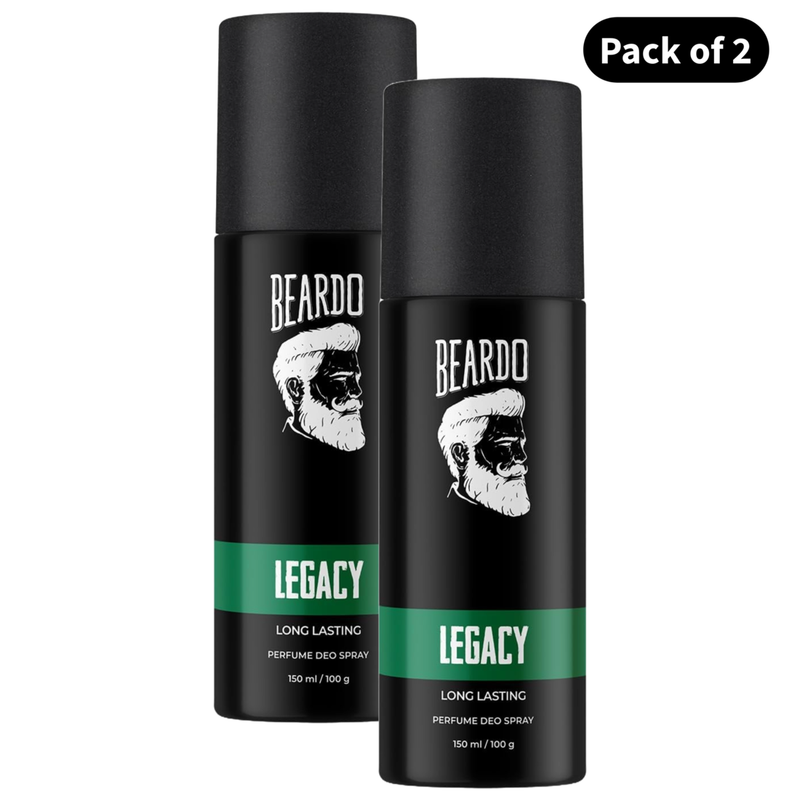 Beardo Legacy Perfume Deo Spray (100gm)(Pack of 2)