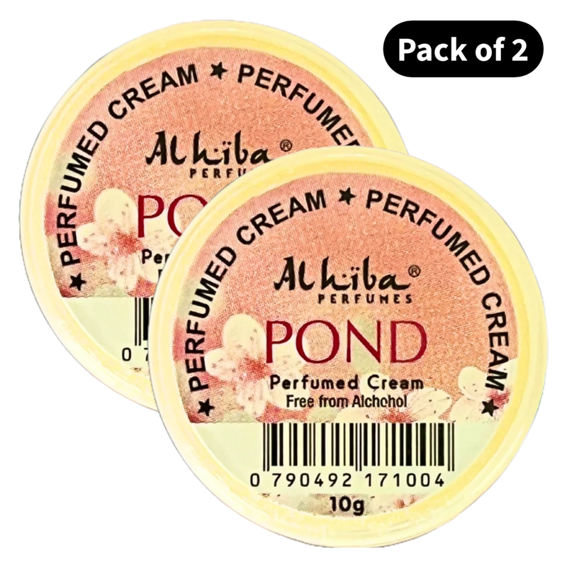 Al Hiba Perfume Body Cream Pond (10gm) (Pack of 2)