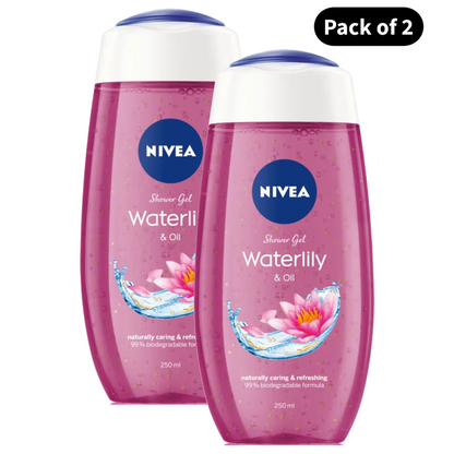 Nivea Waterlily & Oil Shower Gel (250ml)(Pack of 2)