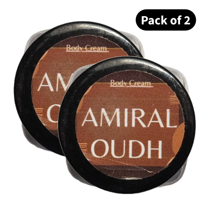 Perfume Body Cream Amiral Oudh (10gm) (Pack of 2)