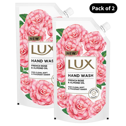 Lux French Rose & Almond Oil Hand Wash (675ml)(Pack of 2)