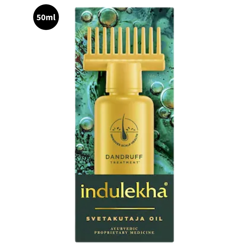 Ayurvedic  Indulekha Dandruff Treatment Svetakutaja Hair Oil 50ml