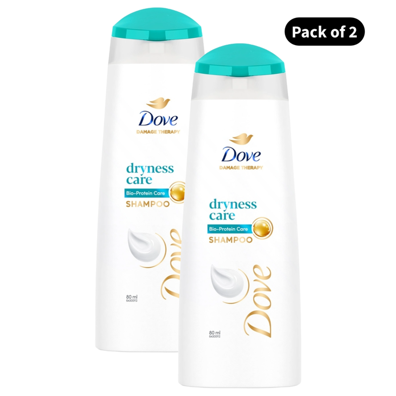 Dove Dryness Care Shampoo (80ml)(Pack of 2)