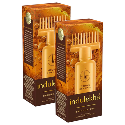 Indulekha Ayurvedic Grows New Hair Bringha Hair Oil 100ml Pack of 2