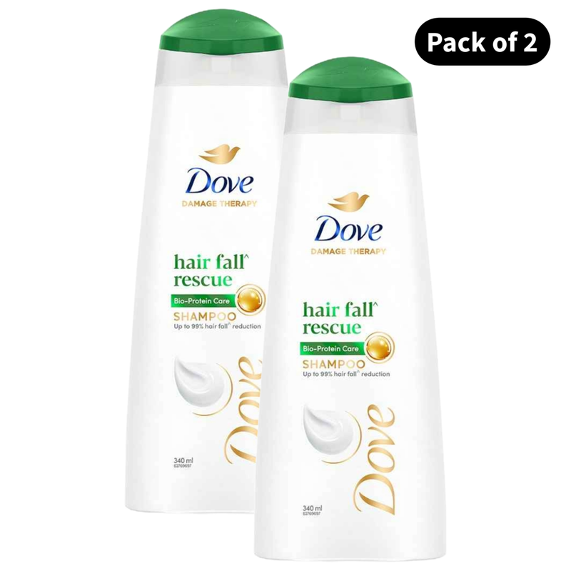 Dove Hair Fall Rescue Damage Therapy Shampoo (340ml)(Pack of 2)