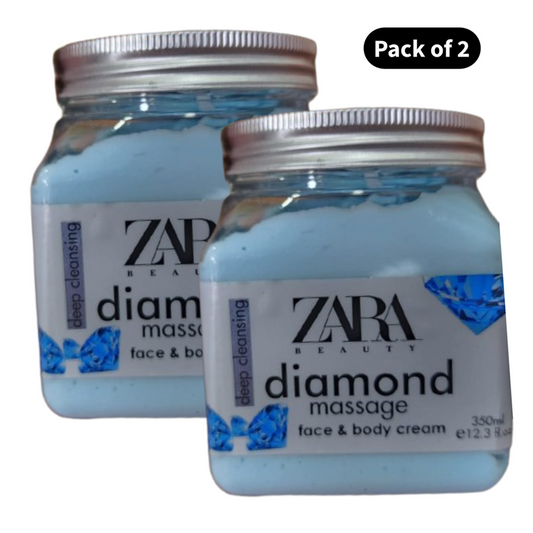 Zara Beauty Diamond Face & Body Cream (350ml)(Pack of 2)