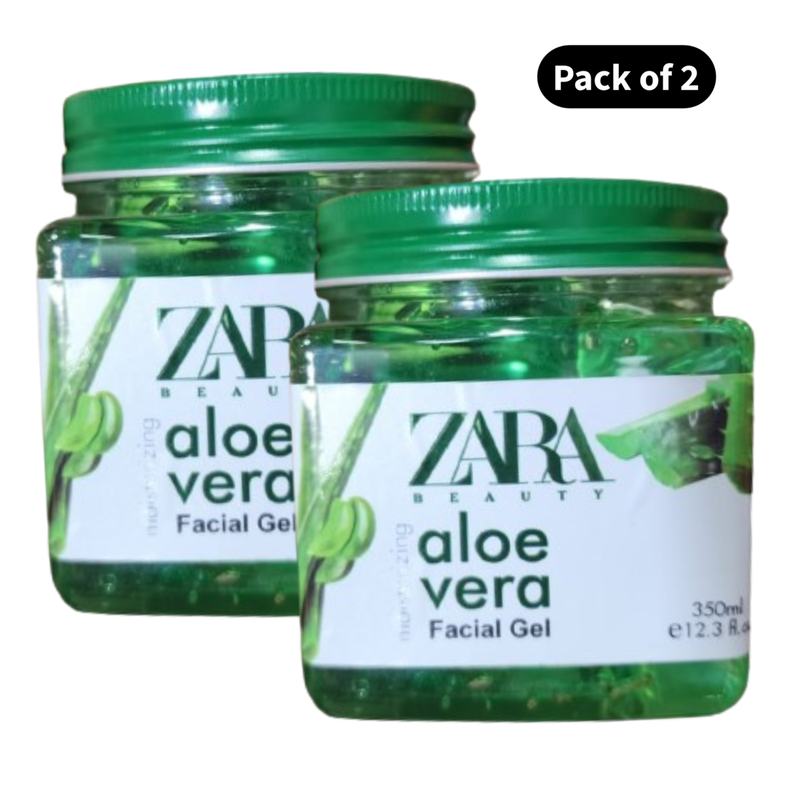 Zara Beauty Aloe Vera Facial Gel (350ml)(Pack of 2)