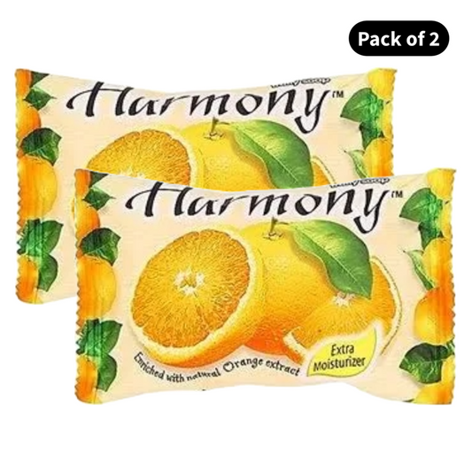 Harmony Orange Extract Fruit Soap (75gm)(Pack of 2)