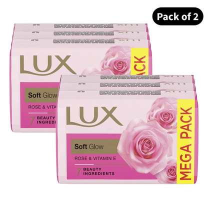 Lux Even-Toned Glow Rose Soap (3X150gm)(Pack of 2)