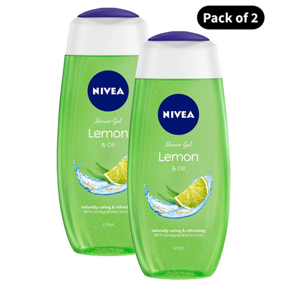 Nivea Lemon & Oil Shower Gel (125ml)(Pack of 2)