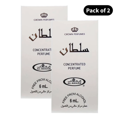 Al Rehab Sultan Perfume (6ml)(Pack of 2)