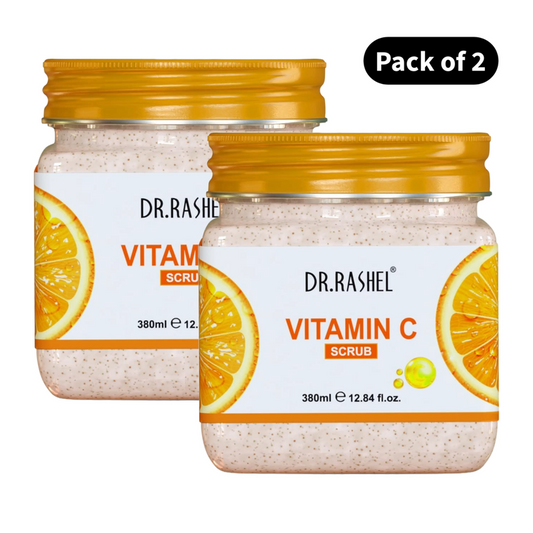 Dr.Rashel Vitamin C Face & Body Scrub (380ml)(Pack of 2)