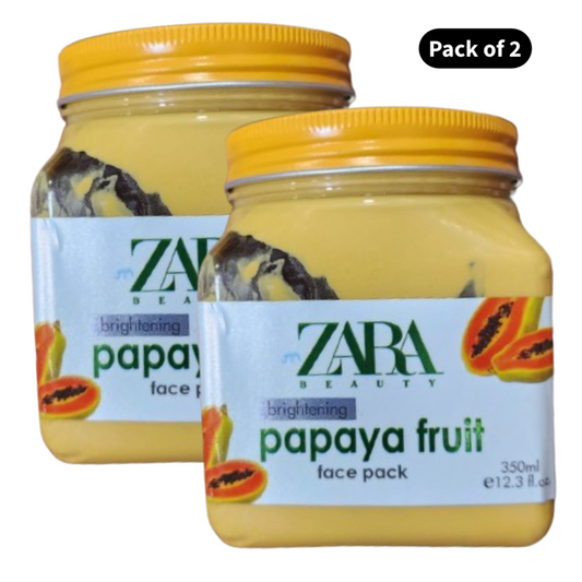 Zara Beauty Papaya Fruit Face Pack (350ml)(Pack of 2)