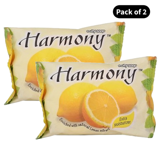 Harmony Lemon Extract Fruit Soap (75gm)(Pack of 2)