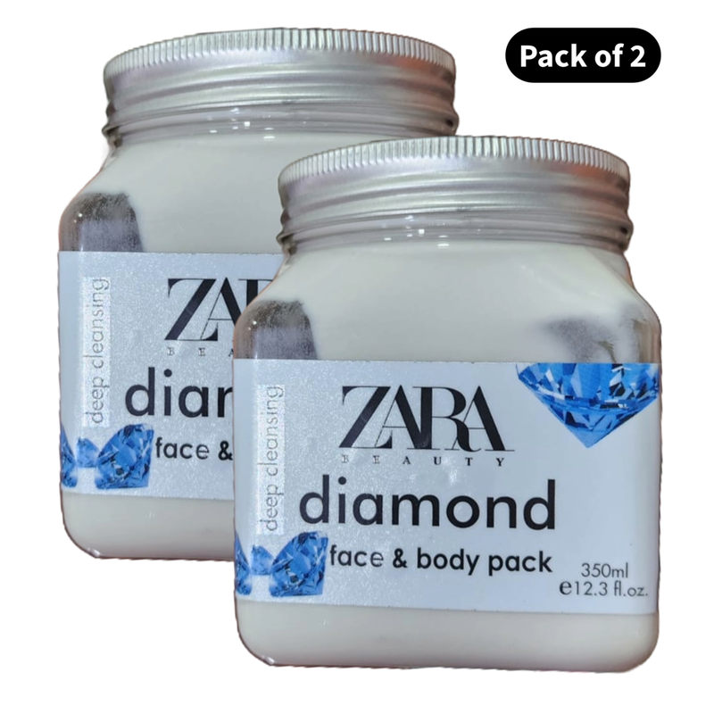 Zara Beauty Diamond Face & Body Pack (350ml)(Pack of 2)