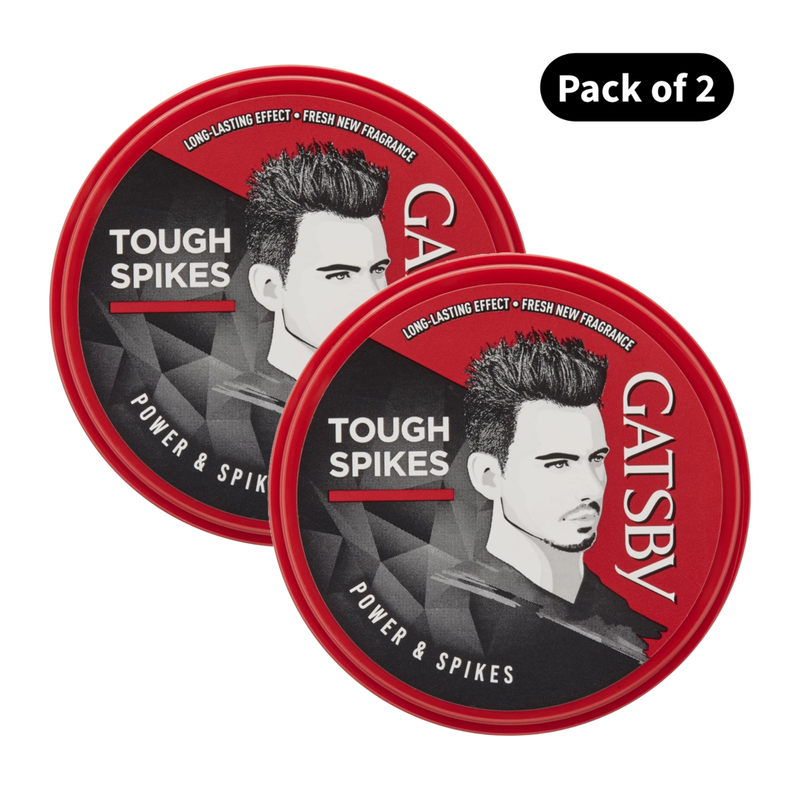 Gatsby Tough Spikes Hair Styling Wax (75gm)(Pack of 2)