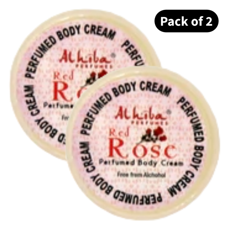 Al Hiba Perfume Body Cream Rose (10gm) (Pack of 2)