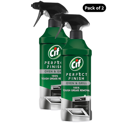 Cif Oven & Grill 100% Tough Grease Removal (435ml)(Pack of 2)