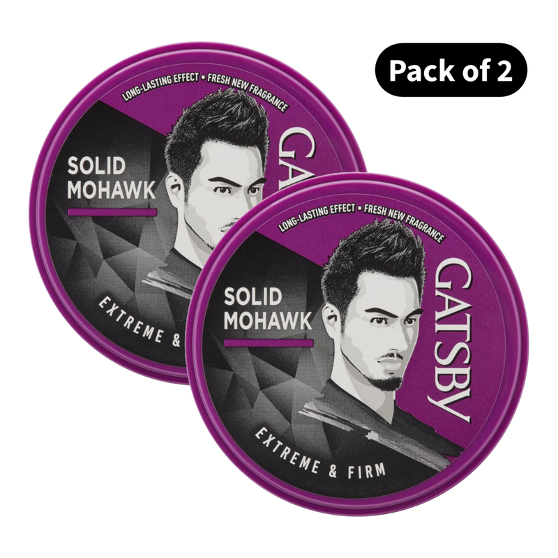 Gatsby Solid Mohawk Hair Styling Wax (25gm)(Pack of 2)