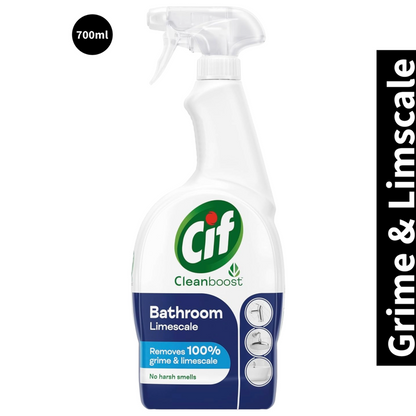 Cif Clean Boost Power + Shine Bathroom Spray (700ml)(Pack of 1)