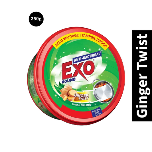 Exo Anti-Bacterial Round Dishwash Bar (250gm)(Pack of 1)