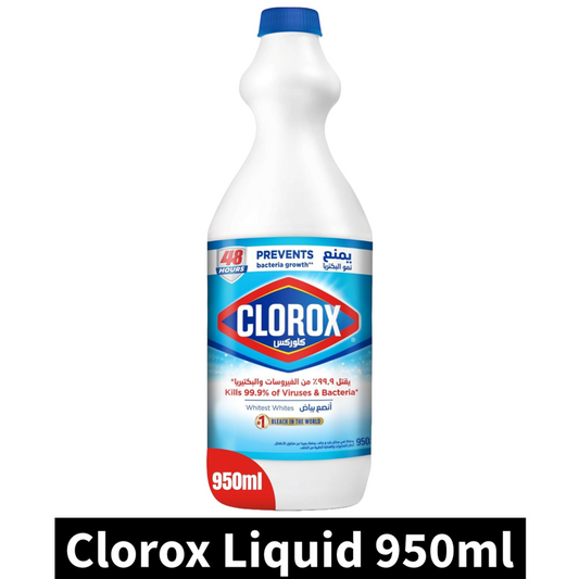 Clorox Liquid Bleach Kills 99.9% of Viruses 950ml