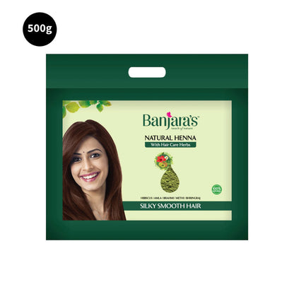 Clear Herbs Natural Henna Hair Powder Banjara's Silky Smooth 500g